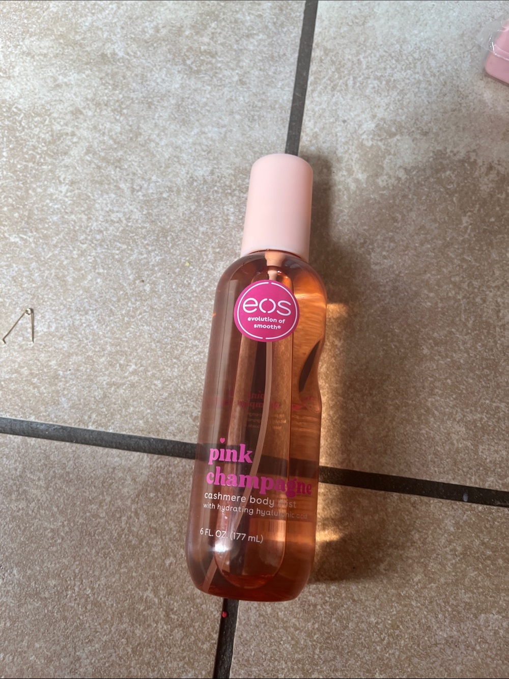 eos Pink Champagne Body Mist — Pink & Gold